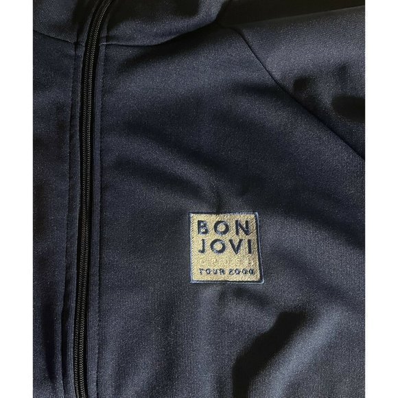 Bon Jovi Crush Tour 2000 Track Jacket Large Zip Pockets Vintage - Picture 6 of 6